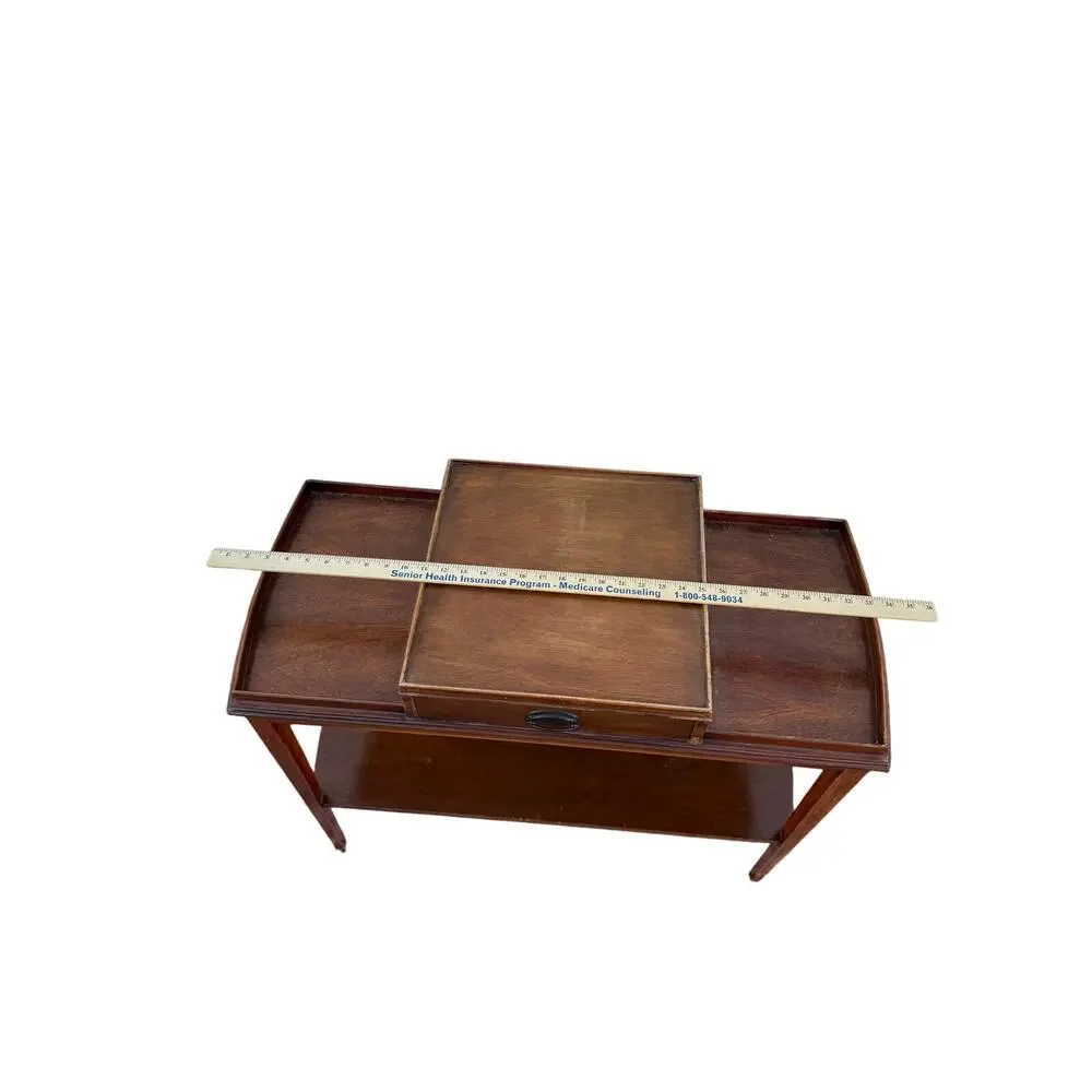 VTG Mersman Mid Century Mahogany federal period Console Table w drawer Antique